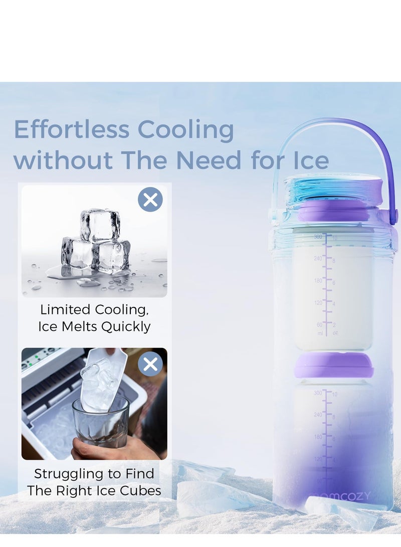 Momcozy Portable Breast Milk Cooler Larger Capacity Travel Breastmilk Chiller With 2 Piece Baby Bottles - Image 5