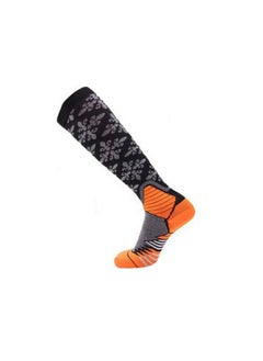 Gradient Compression Socks Sport StyleSnowflake-Orange Snowflake-Orange