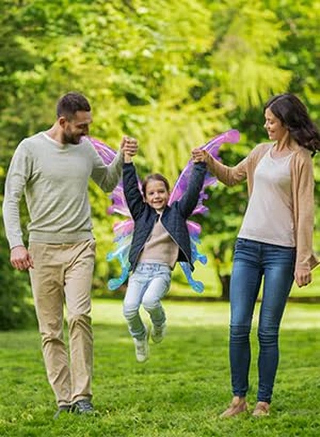 SMALL CLAP Light Up Fairy Wings for Girl, LED Butterfly Moving Wings for Toddler Fairy Costume for Women,Halloween Costumes for Girls Adult Fairy Wings with Music Birthday for Kids - Image 5