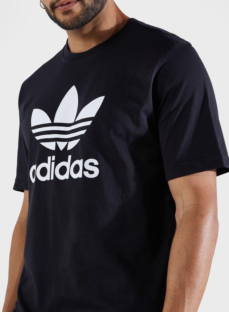 اديداس اوريجينالز تيشيرت تريفويل أسود للرجال من أوريجينالز - Image 3