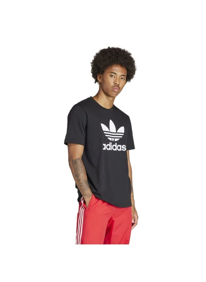 Adidas Originals black Adicolor Trefoil T-Shirt for Men | Best Price UAE