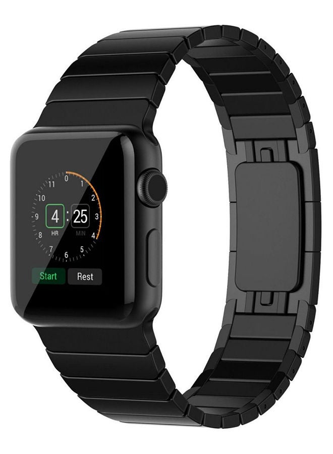 NIBEMINENT Smartwatch Band For Apple Watch 38 mm Black  - Image 3