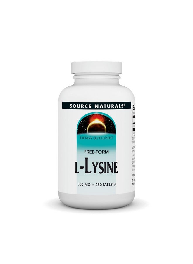 Source Naturals L-Lysine 500 mg Free Form - Amino Acid Supplement Supports Energy Formation & Collagen - 250 Tablets - pzsku/ZF7AEA4FC5438BBD5158AZ/45/_/1739882242/8315feef-247c-4729-b177-a4d448edb0eb