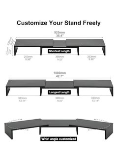 Modern Homes Stylish and modern monitor stand, the perfect desk for your productivity.  - Image 1