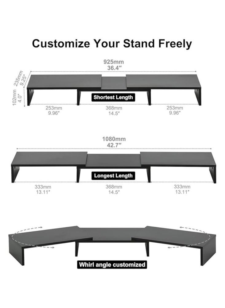 Modern Homes Stylish and modern monitor stand, the perfect desk for your productivity.  - Image 1