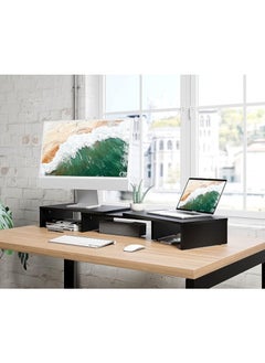 Modern Homes Stylish and modern monitor stand, the perfect desk for your productivity.  - Image 3