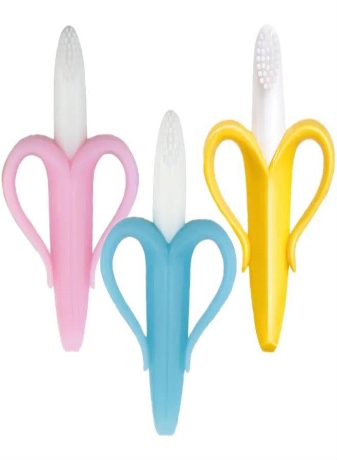 Roforuf Baby Silicone Feeding & Teething Set | Soft BPA-Free Food & Fruit Feeder Pacifier Nibbler, Banana Teether & Infant Toothbrush, Finger Brush with Case, Squeezy Feeder Spoon Bottle (90ml) for 3-12 Months (Pack 4) - Image 5