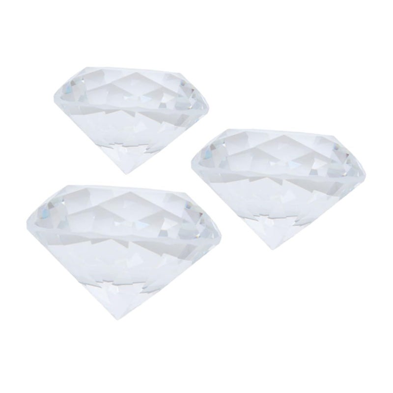 3 Pieces Artificial Diamond Crystal Photo Prop Delicate Desktop Decor - Image 2