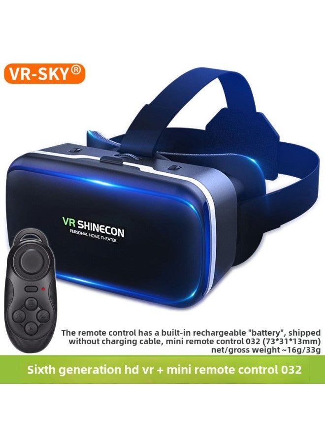 Smart VR Glasses Head Mounted Mobile Virtual Reality Magic Mirror G04 Digital 3D Glasses Gaming Experience With High Resolution-Color:HD VR 032 Mini Remote Control - Image 1