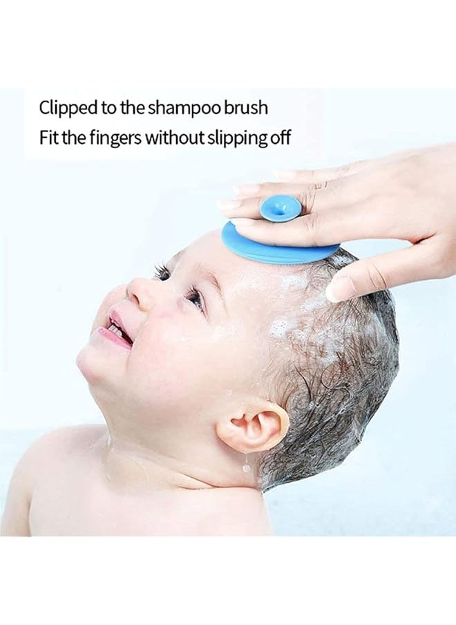 erorex - Baby Bath Brush 2 Pack Baby Silicone Bath Brush，Baby Cradle Cap Brush The Skinsoother Baby - Image 1