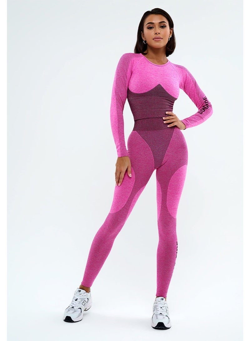 Bona Fide Compression Shirt for Women – Long Sleeve Workout Crop Top for Gym, Running & Fitness - Image 2