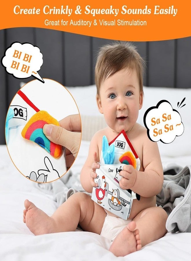 KolorFish Baby Books 0-18 Months, Sensory Soft Books for Babies Touch and Feel, Baby Crinkle Books, Activity Book Infants for Boy Girl Gifts (Hen) - Image 5