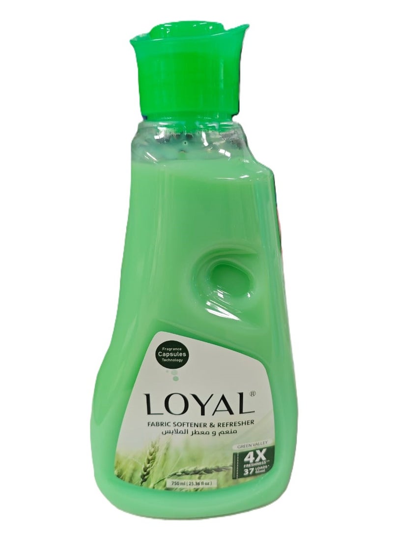 loyal Fabric Softener & Refresher Green Valley 750 ml - Image 1