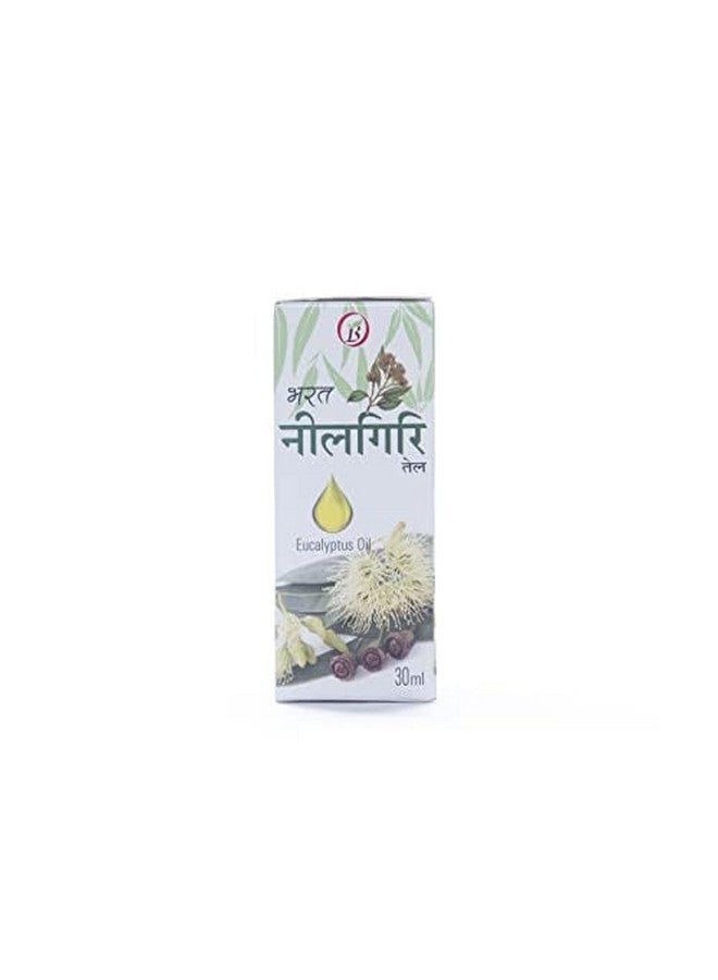 Bharat زيت الأوكالبتوس 100% طبيعي ونقي من بهارات أيورفيدا 30 مل عبوة من اثنين (30 مل لكل عبوة) زيت الأوكالبتوس - Image 3