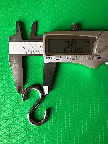 Tri Surge S Hook - Marine Grade 316 Stainless Steel 1.56" Long, 5/32" Thick Metal Hook for Hanging and Utility Use (20) S-Gancho - Image 4