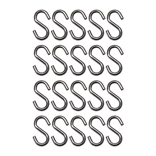 Tri Surge S Hook - Marine Grade 316 Stainless Steel 1.56" Long, 5/32" Thick Metal Hook for Hanging and Utility Use (20) S-Gancho - Image 1