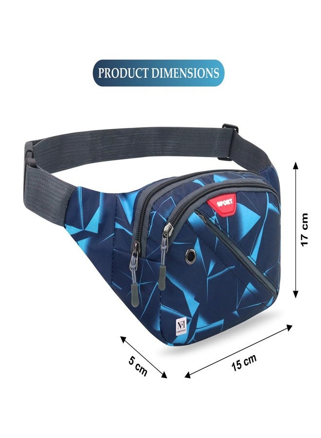 NFI essentials Waist Chest Bag for Men Women Belt Sling Pouch Crossbody Unisex Crossover Fanny Pack One Side Travel Hiking Zip Bag Multipurpose Adjustable Strap Shoulder Running Money Phone Bag - Image 4