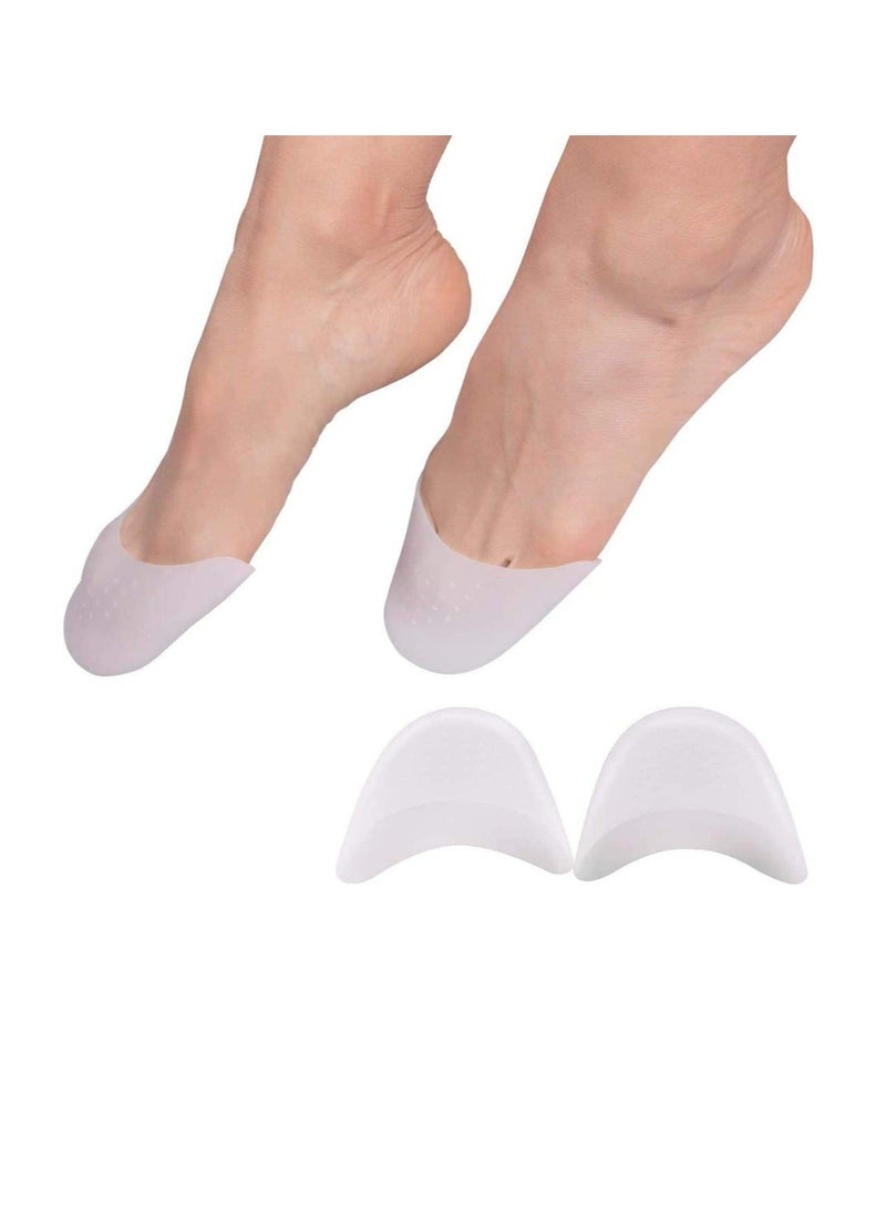 Y&D Silicone Gel Toe Caps Soft Protectors Covers Metatarsal Pads Ballet Pointe with Forefoot Cushion Dance High Heel Shoe 2 Pairs  - Image 1