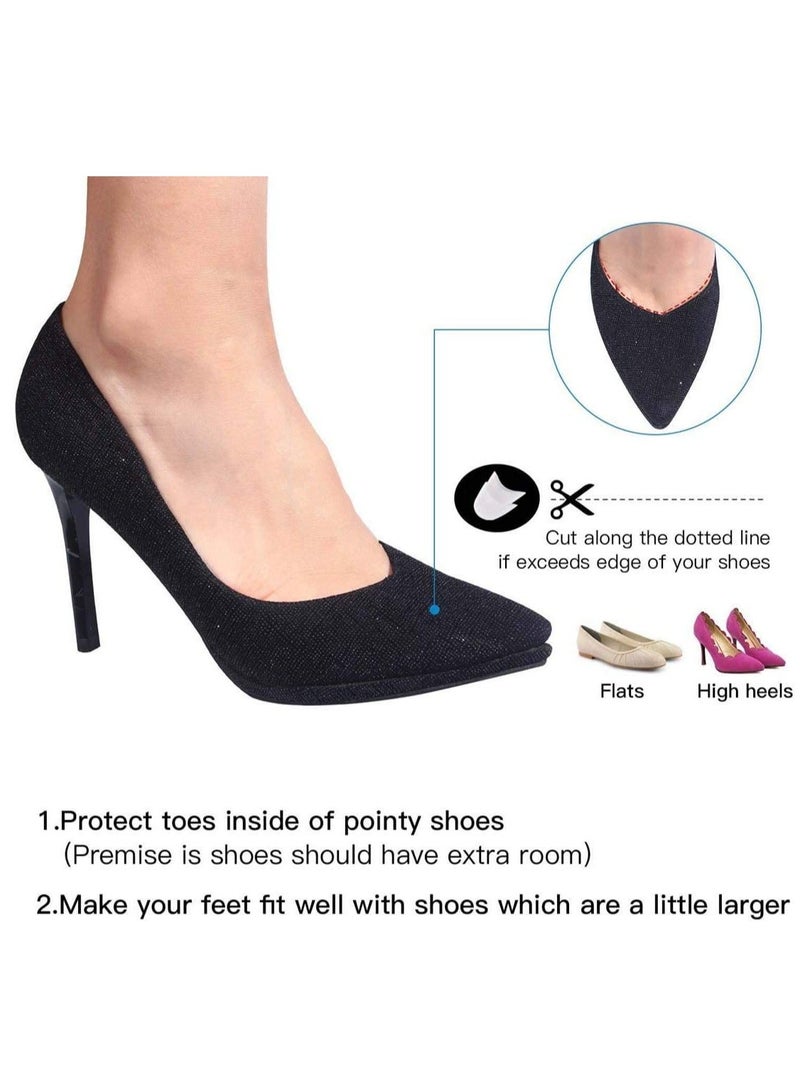Y&D Silicone Gel Toe Caps Soft Protectors Covers Metatarsal Pads Ballet Pointe with Forefoot Cushion Dance High Heel Shoe 2 Pairs  - Image 2