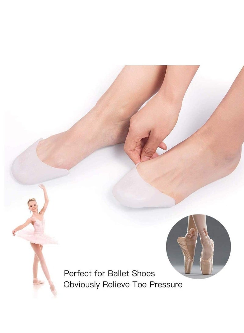 Y&D Silicone Gel Toe Caps Soft Protectors Covers Metatarsal Pads Ballet Pointe with Forefoot Cushion Dance High Heel Shoe 2 Pairs  - Image 4
