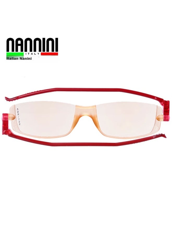 Nannini Italian Imported Blue Light Blocking Reading Gl Lightweight Foldable Portable High Definition Comfortable Presbyopic Gl Genuine Product - Image 1