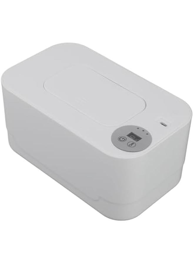 Portable Wipes Warmer with Night Light, Temperature Control, Moisturizing and Heat Preservation, USB Powered, Multifunctional Wipes Holder Dispenser for Baby, Wet Wipes, Tissues - Image 1