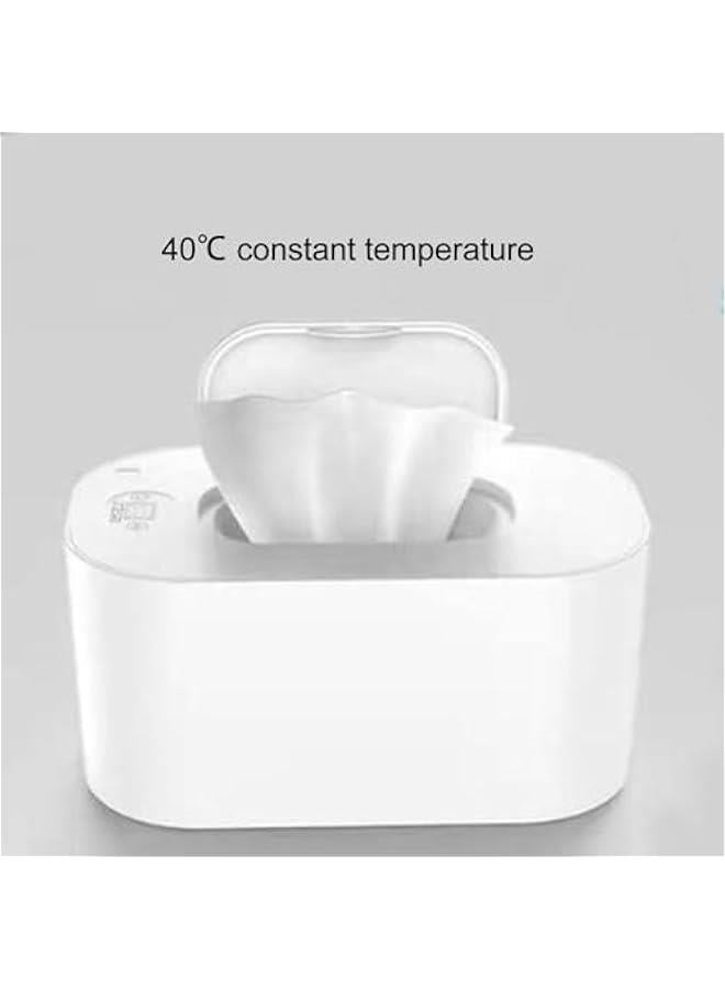 Portable Wipes Warmer with Night Light, Temperature Control, Moisturizing and Heat Preservation, USB Powered, Multifunctional Wipes Holder Dispenser for Baby, Wet Wipes, Tissues - Image 4
