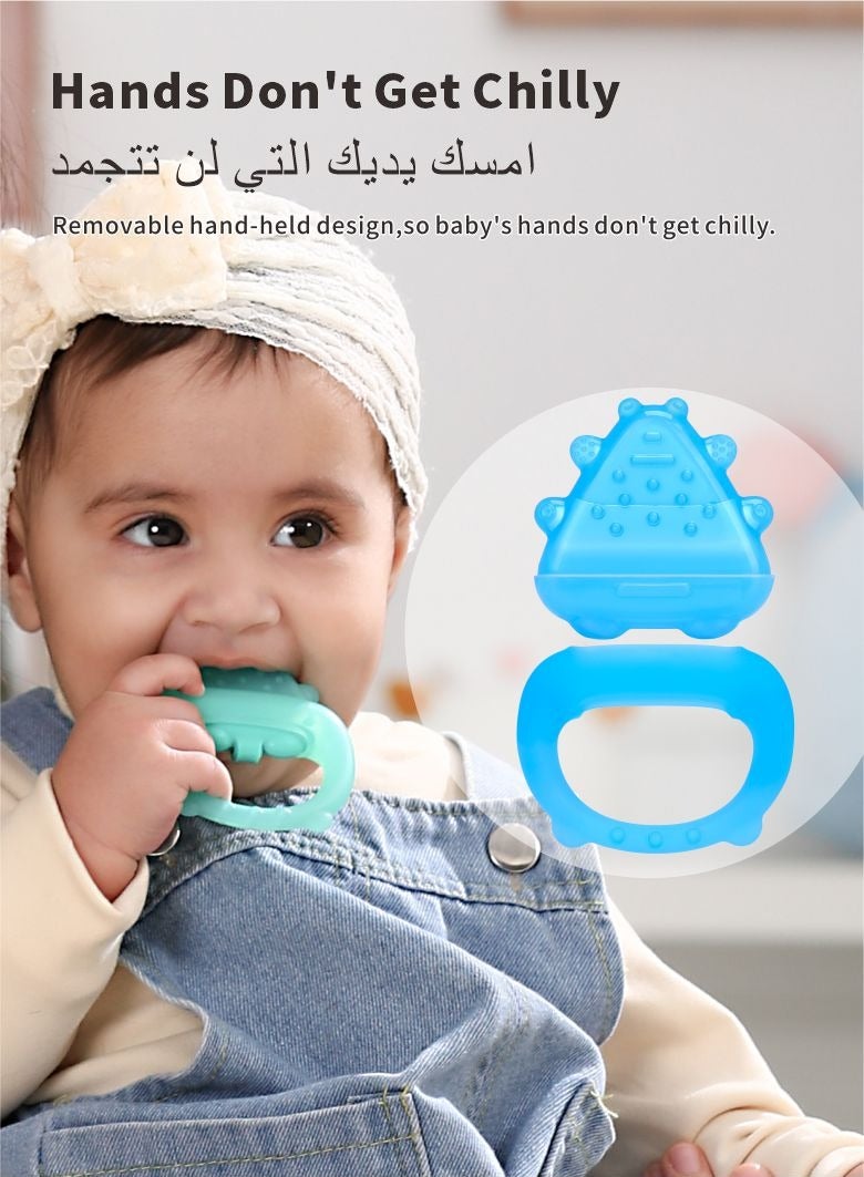 يدمال المياه فيلابل الطفل عضاضة اللعب 3 متر+ ، سيليكون البرد عضاضة للطفل التسنين الإغاثة ، الأزرق - Image 4