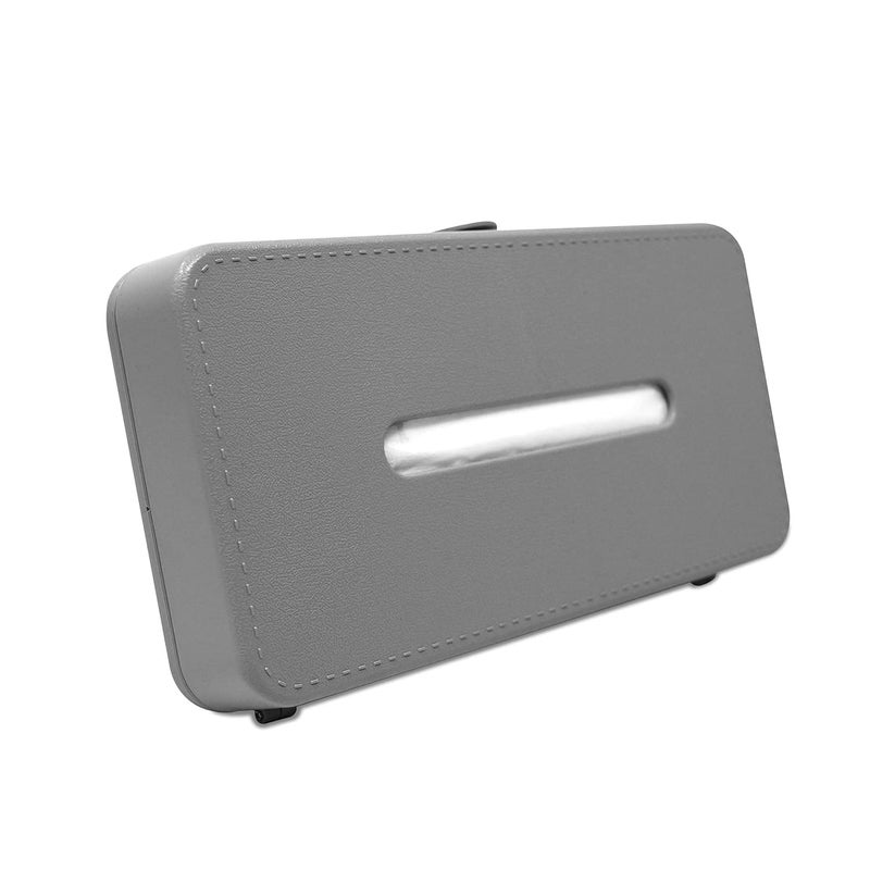 GFX Car Tissue Box Holder Universal Fit on Car Sun Shade Mountable Back Seat 1Pcs Grey - Image 2