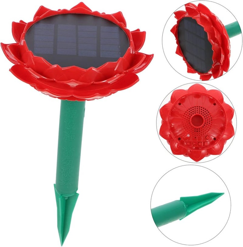 Solar Powered Lotus Speaker Outdoor Waterproof Bluetooth Music Player - Image 5