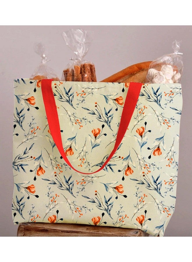 Myfav MY FAV Flower Printed Women's Tote zipper bags, Multipurpose Fashion bag for office, college, and travel Compact and Lightweight Handbag, Never Fade Digital Print 10L Large Capacity - Image 4