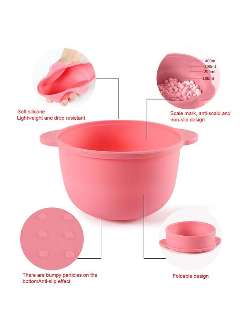 Excefore Silicone Wax Warmer Liner, NonStick Silicone Bowl, Wax Pot Replacement Liner Bowl, Reuse Hair Removal Waxing Pot for 16 oz Wax Heater Machine 2 PCS  - Image 5