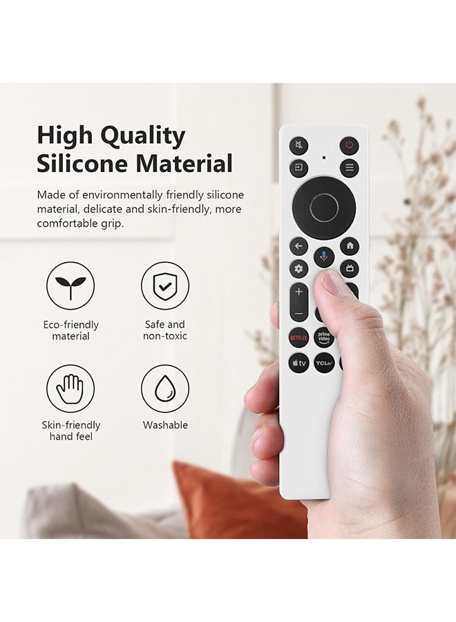 Realfrog Silicone Case For TCL RC923A FMB1, Remote Protective Control Protective Case, Shockproof, Dropproof Lightweight and Non-slip, Remote Case For RC813A FMB1 2025 QM6K QM7K - Image 4