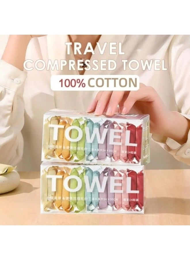 Generic Non-Woven Fabric Thickened Compressed Towel Quick Drying Disposable Makeup Towel Water Wet Wipes Women Makeup Remover  - Image 2