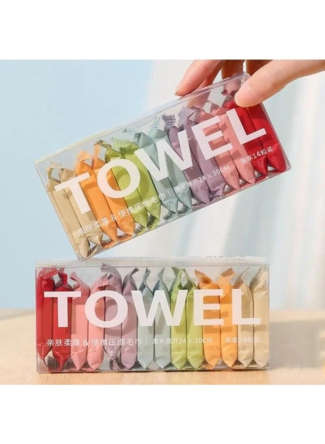 Generic Non-Woven Fabric Thickened Compressed Towel Quick Drying Disposable Makeup Towel Water Wet Wipes Women Makeup Remover  - Image 1