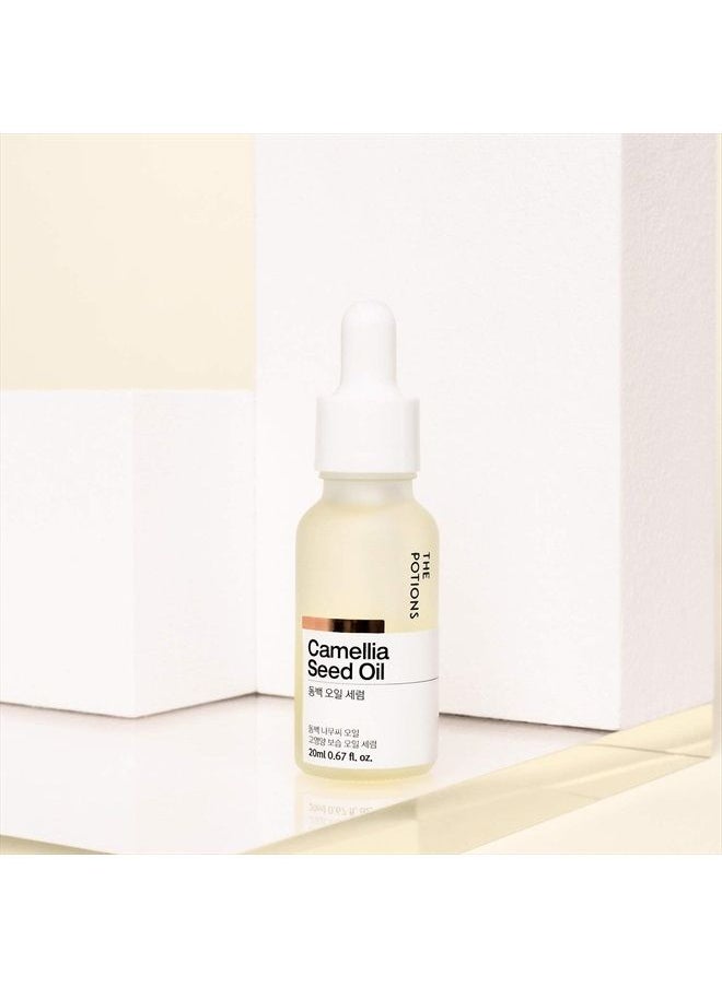 THE POTIONS - Camellia Japonica Seed Oil Serum for Face l 100% Camellia Seed Oil l Korean Skincare, Cruelty-free, Hypoallergenic - 20ml - Image 1