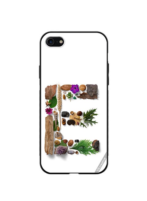 Protective Case Cover For Apple iPhone SE (2022) Alphabet E Design Multicolour
