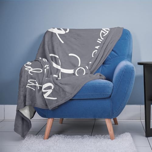 Pubrave Get Well Gifts for Women/Men, Inspirational Gifts for Women/Men, Sympathy Gift, Thinking of You Gifts, Birthday Gifts for Woman, Feel Better Gifts, Healing Blanket Grey 60x50in - Image 3