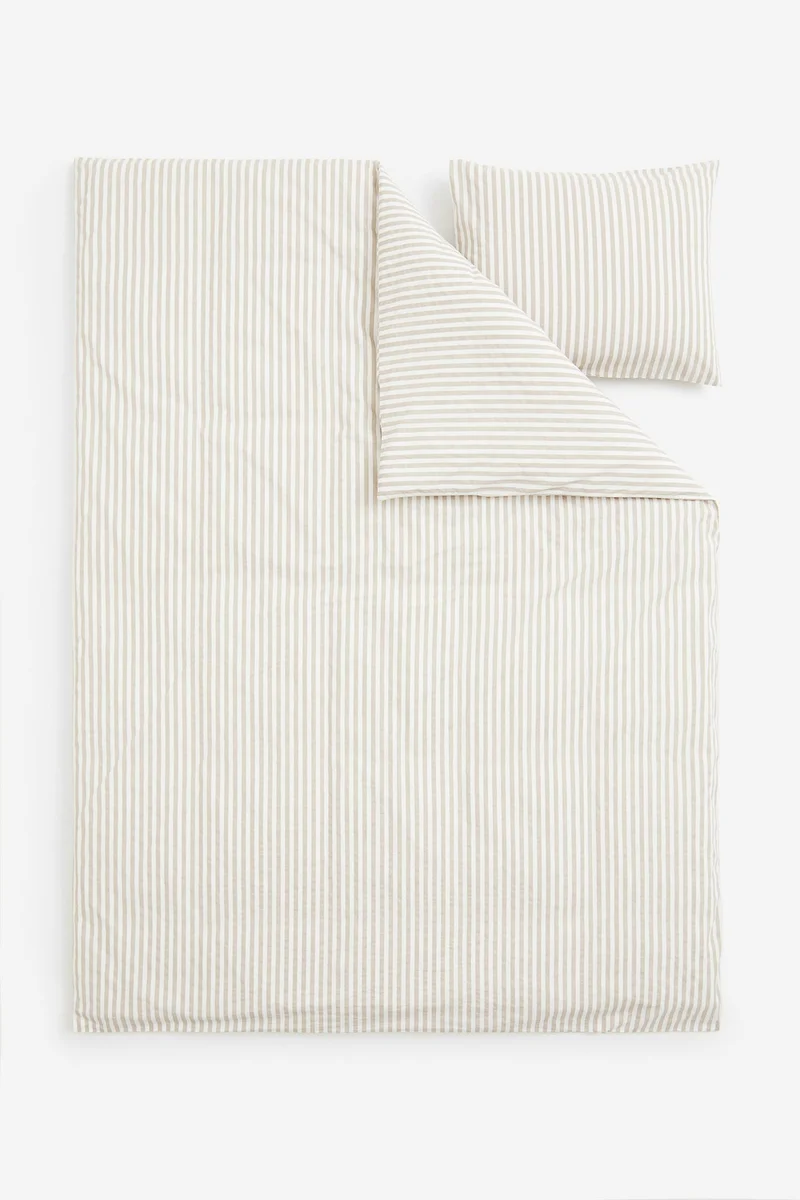 H&M Cotton single duvet cover set
