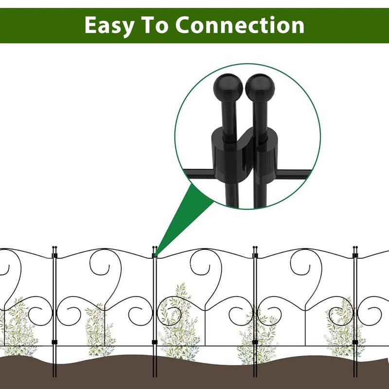 HASTHIP ® Metal Garden Fence Outdoor - Image 4