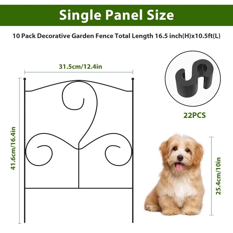 HASTHIP ® Metal Garden Fence Outdoor - Image 3