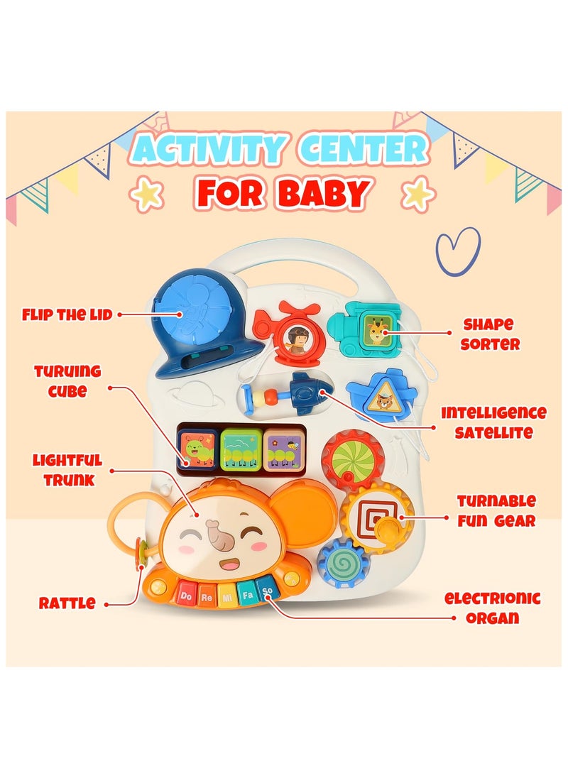 NNEWVANTE 2 in 1 Baby Push Walker and Activity Center for boy, Sit to Stand Walker for Babies 12 Months+, Baby Walking Toys with Music Panel for Infants, Push Toys for Toddlers Learning to Walk Red  - Image 5