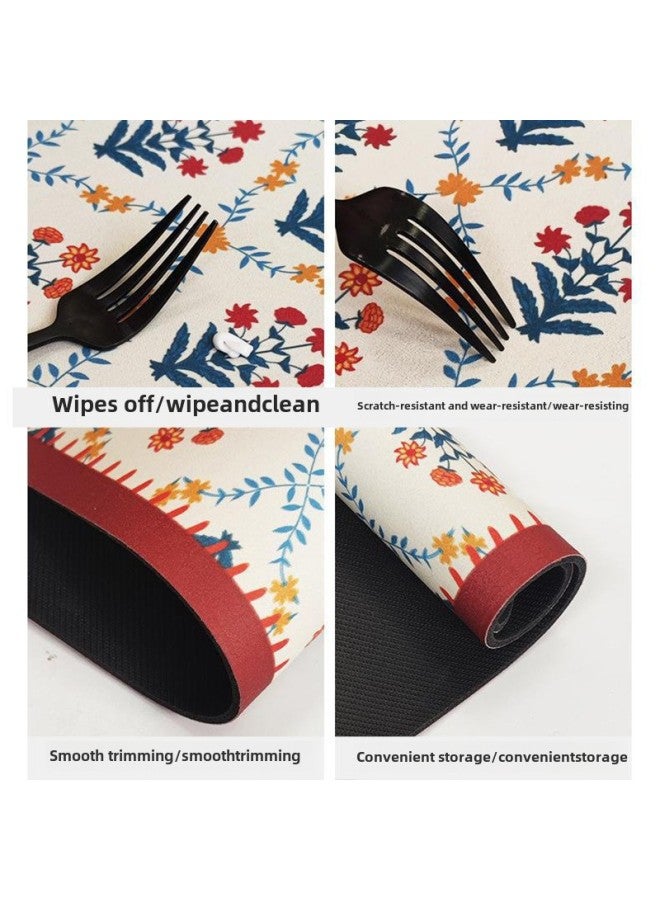 بساط تصريف سطح المطبخ من دياتوم طين ماص لأدوات المائدة المكتبية، بساط تجفيف كوستر قابل للاستبدال، بساط طاولة الشاي - اللون: نموذج سميك - مواصفات موعد muxia: 40*50 سم - Image 5