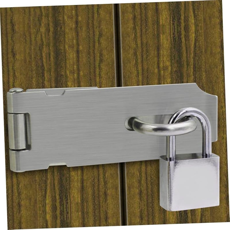 Stainless Steel Padlock Latches 2 Pack Security Door Lock Kit Easy to Install - Image 5