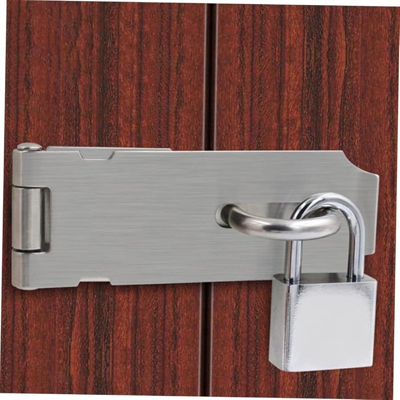 Stainless Steel Padlock Latches 2 Pack Security Door Lock Kit Easy to Install - Image 4