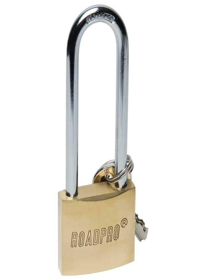 Roadpro RPLB-40L 40mm Solid Brass Padlock with 3" Shackle - Image 4