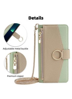 جرين تايجر جراب هاتف Honor 9X Lite Crossbody مصنوع من الجلد بنسيج الليتشي  - Image 2