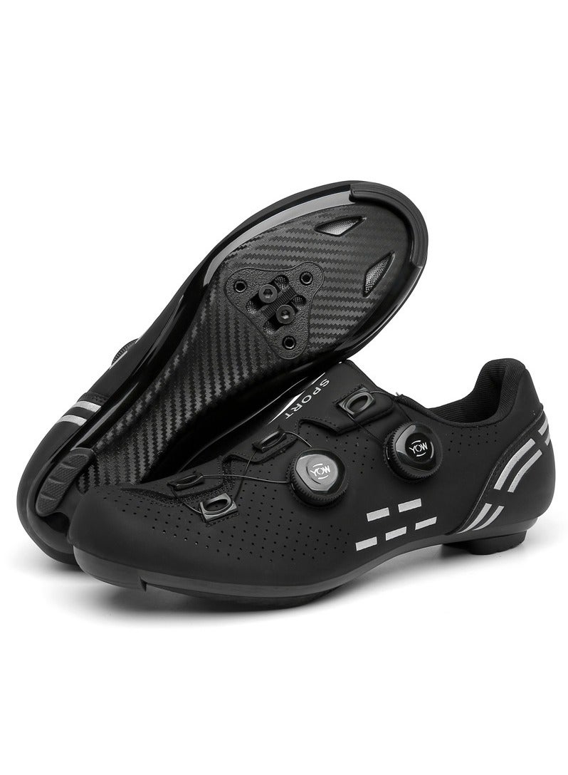 KUYING New Type of Road Lock Cycling Shoes Hard Sole Mountaineering Shoes Racing Sports Shoes 
