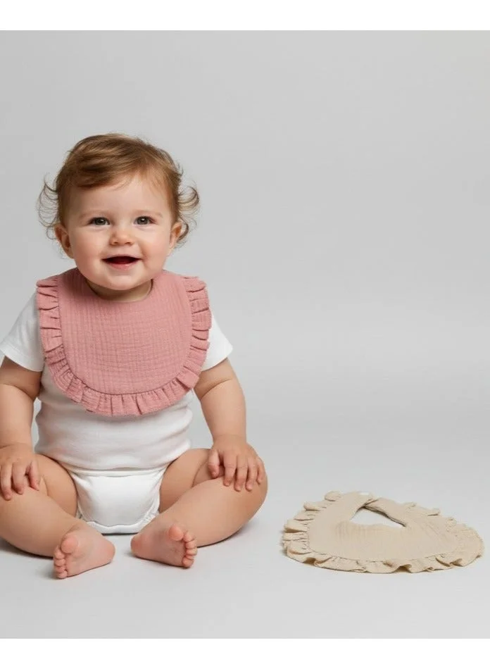 بيبي كلو Soft Muslin Baby Bibs Set of 2