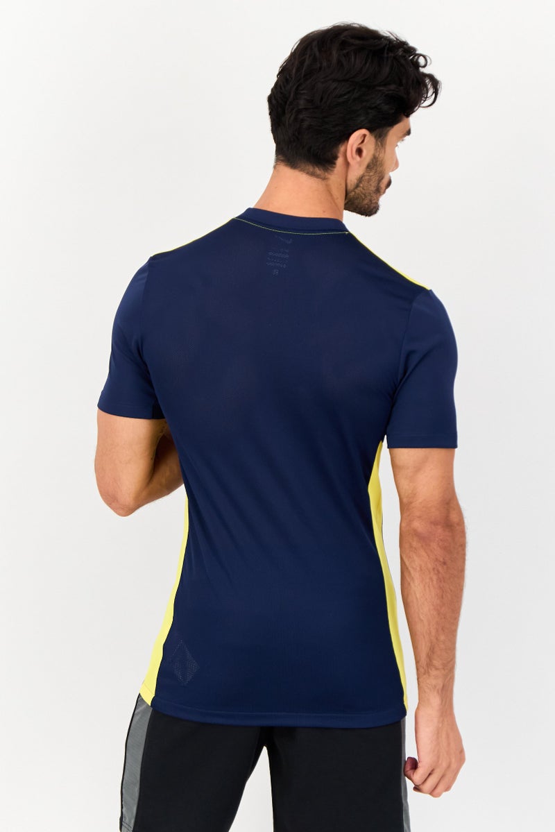 Nike Men Slim Fit Short Sleeve Football Jersey, Navy  - Image 4